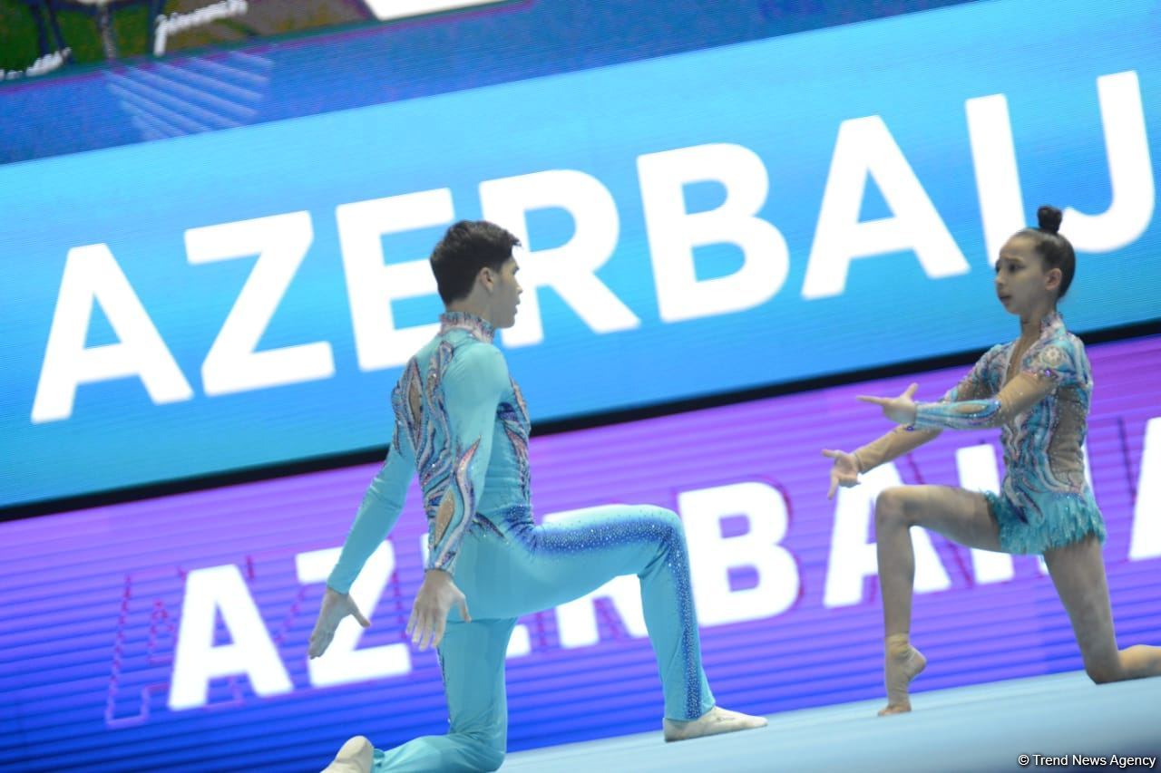 Azərbaycan gimnastları Milana Əliyeva və Nizam Xamidulin təsnifatda ikinci keçid yerində qərarlaşıb (FOTO)