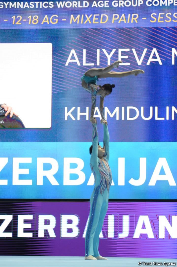 Azərbaycan gimnastları Milana Əliyeva və Nizam Xamidulin təsnifatda ikinci keçid yerində qərarlaşıb (FOTO)