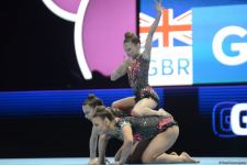 Bakıda Akrobatika Gimnastikası üzrə 12-ci Dünya Yaş Qrupları Yarışlarının üçüncü günü start götürüb (FOTO)