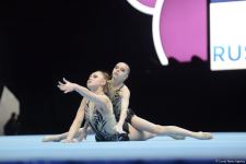 Bakıda Akrobatika Gimnastikası üzrə 12-ci Dünya Yaş Qrupları Yarışlarının üçüncü günü start götürüb (FOTO)