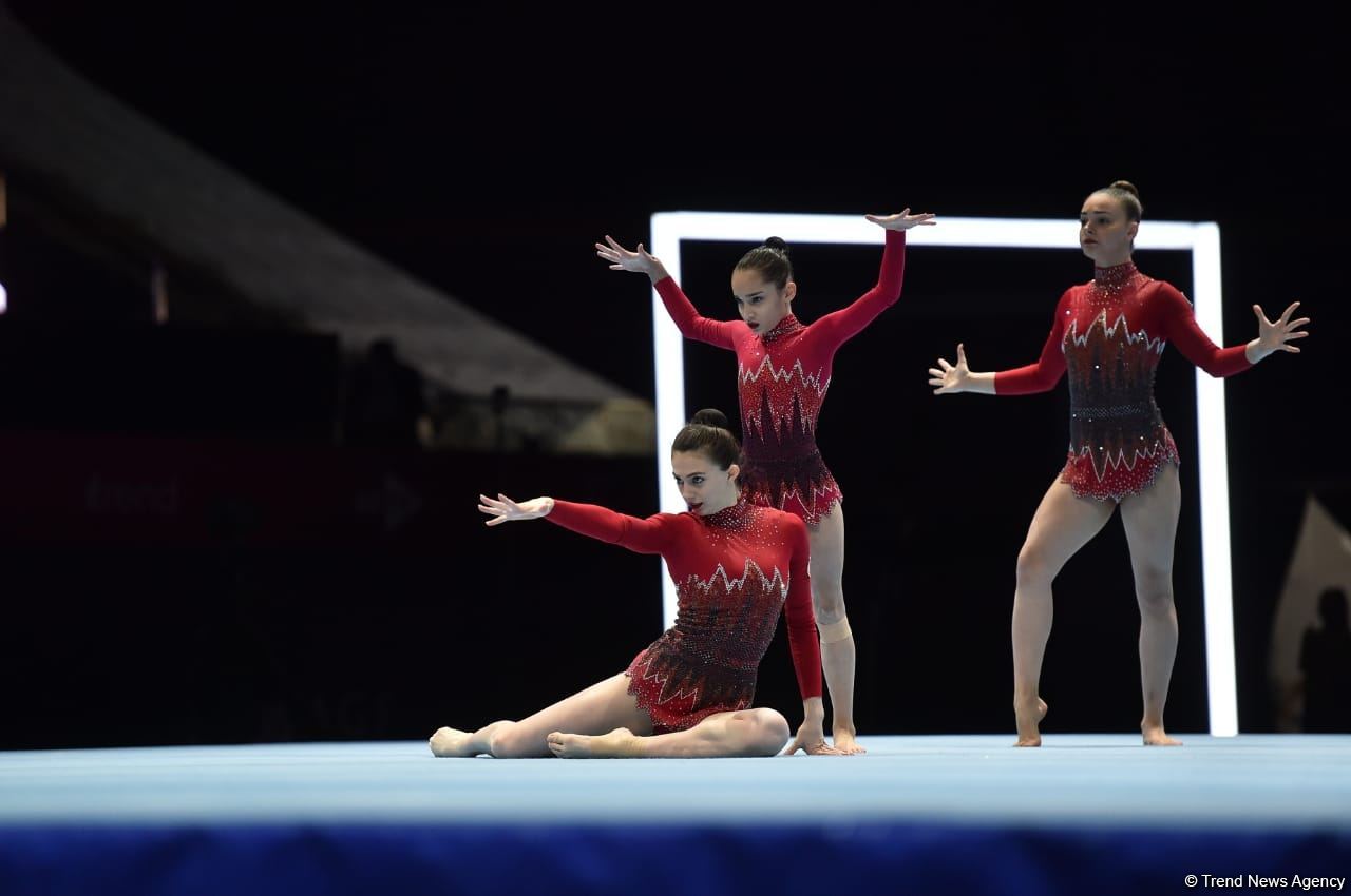 Azərbaycanın qadın qrupu Akrobatika Gimnastikası üzrə Dünya Yaş Qrupları Yarışlarının finalına yüksəlib