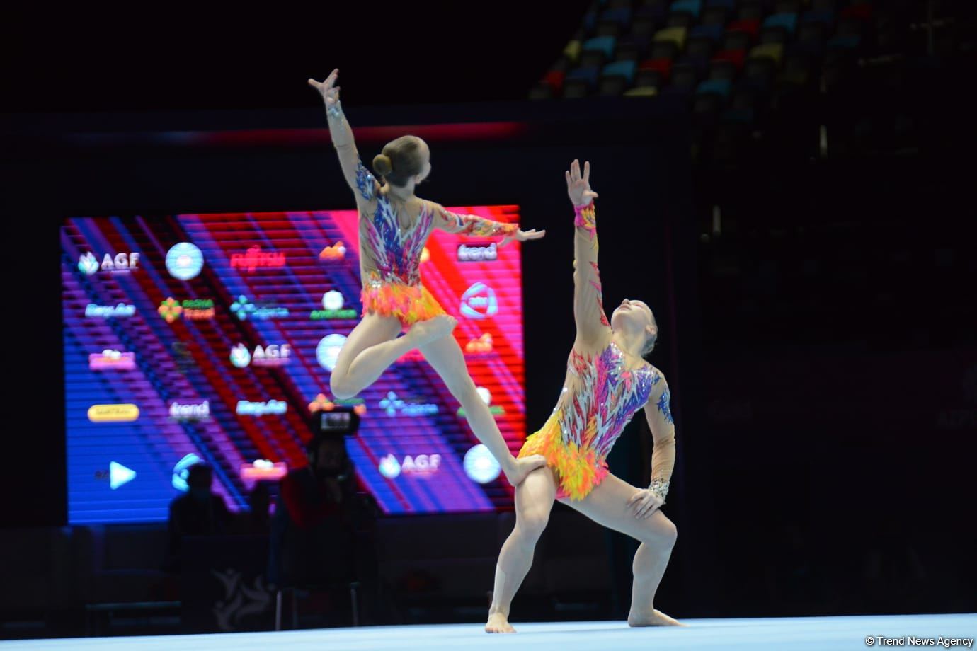 Bakıda Akrobatika Gimnastikası üzrə 12-ci Dünya Yaş Qrupları Yarışlarının final mərhələsi start götürüb (FOTO)