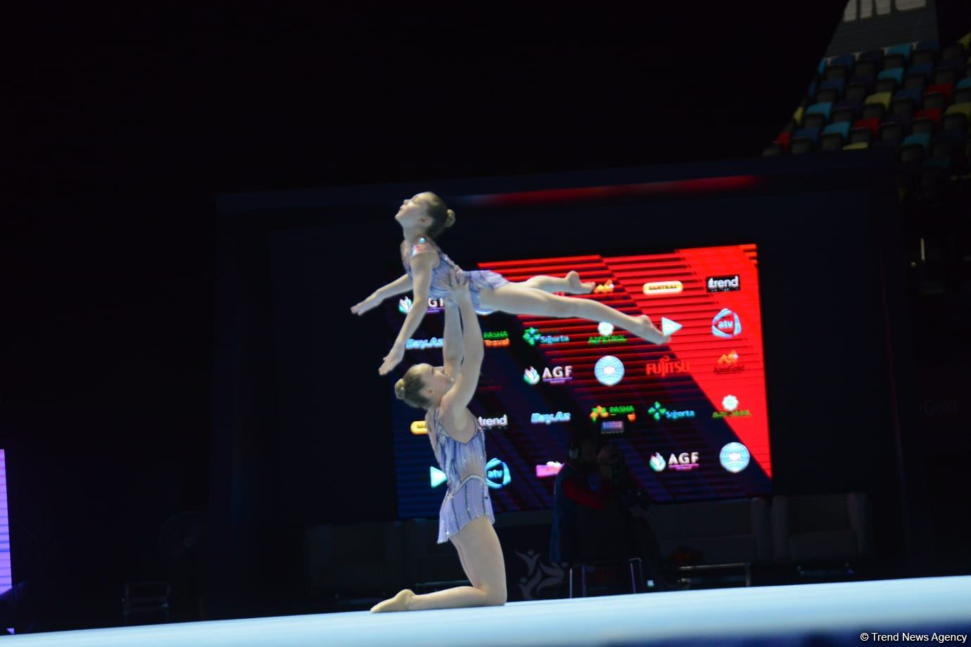 Bakıda Akrobatika Gimnastikası üzrə 12-ci Dünya Yaş Qrupları Yarışlarının final mərhələsi start götürüb (FOTO)