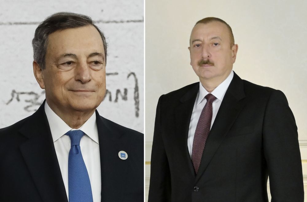İtaliya Nazirlər Şurasının Sədri Prezident İlham Əliyevə zəng edib