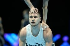 Bakıda akrobatika gimnastikası üzrə dünya çempionatı iştirakçılarının podium məşqi keçirilib (FOTOREPORTAJ)