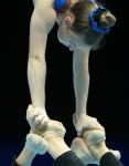 Bakıda akrobatika gimnastikası üzrə dünya çempionatı iştirakçılarının podium məşqi keçirilib (FOTOREPORTAJ)