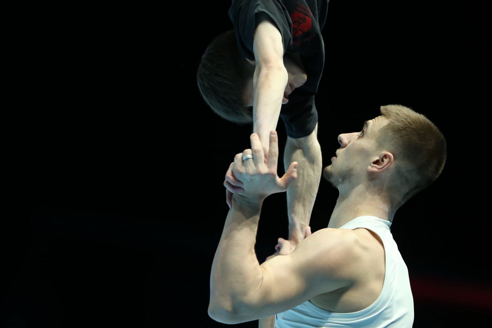 Bakıda akrobatika gimnastikası üzrə dünya çempionatı iştirakçılarının podium məşqi keçirilib (FOTOREPORTAJ)