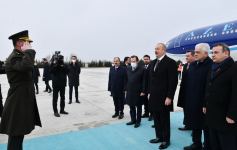 Prezident İlham Əliyev Türkiyəyə işgüzar səfərə gəlib (FOTO/VİDEO)