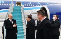 Prezident İlham Əliyev Türkiyəyə işgüzar səfərə gəlib (FOTO/VİDEO)