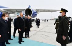 Prezident İlham Əliyev Türkiyəyə işgüzar səfərə gəlib (FOTO/VİDEO)