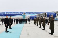 Prezident İlham Əliyev Türkiyəyə işgüzar səfərə gəlib (FOTO/VİDEO)