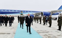 Prezident İlham Əliyev Türkiyəyə işgüzar səfərə gəlib (FOTO/VİDEO)