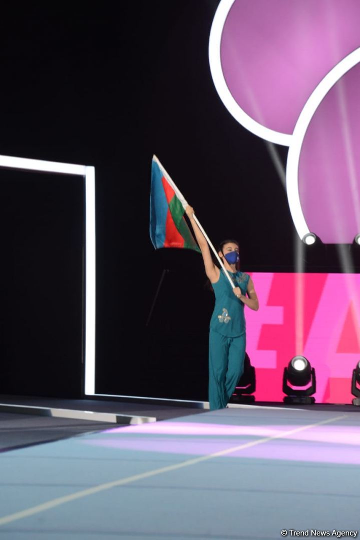 Bakıda akrobatika gimnastikası üzrə Dünya çempionatının açılış mərasimi keçirilib (FOTO)