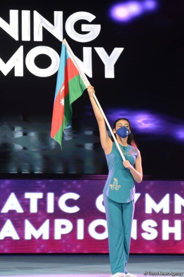 Bakıda akrobatika gimnastikası üzrə Dünya çempionatının açılış mərasimi keçirilib (FOTO)