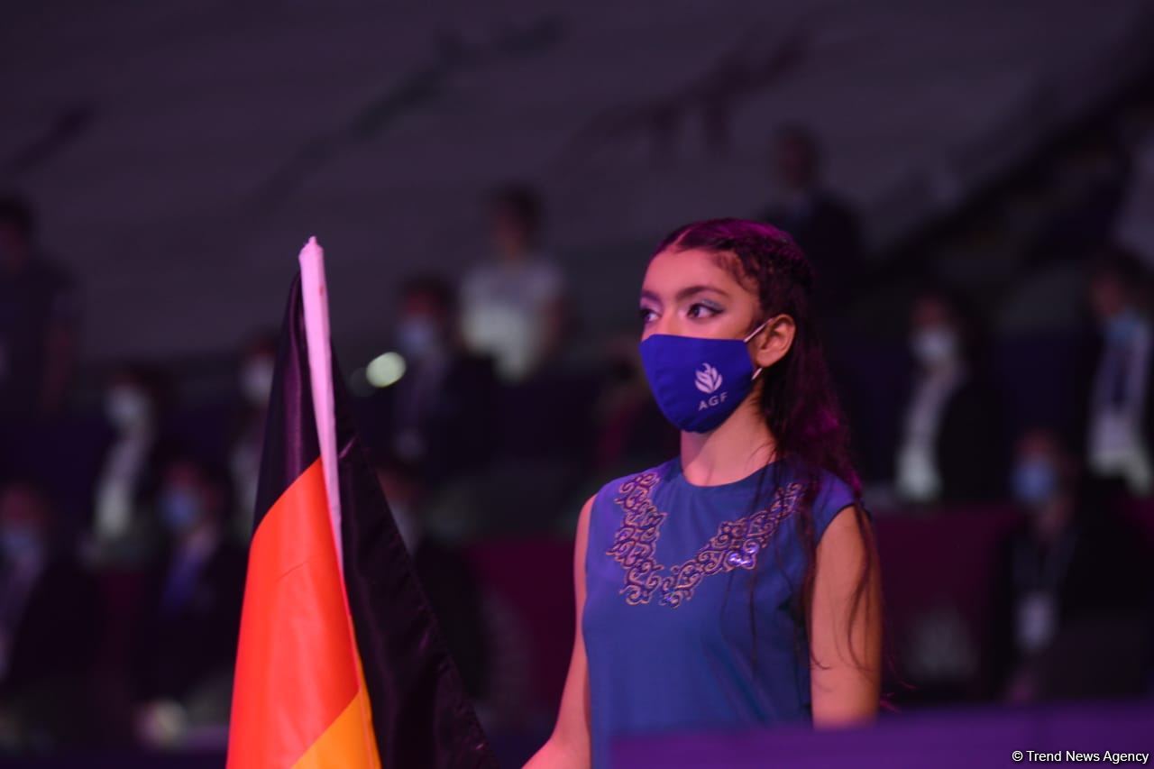 Bakıda akrobatika gimnastikası üzrə Dünya çempionatının açılış mərasimi keçirilib (FOTO)