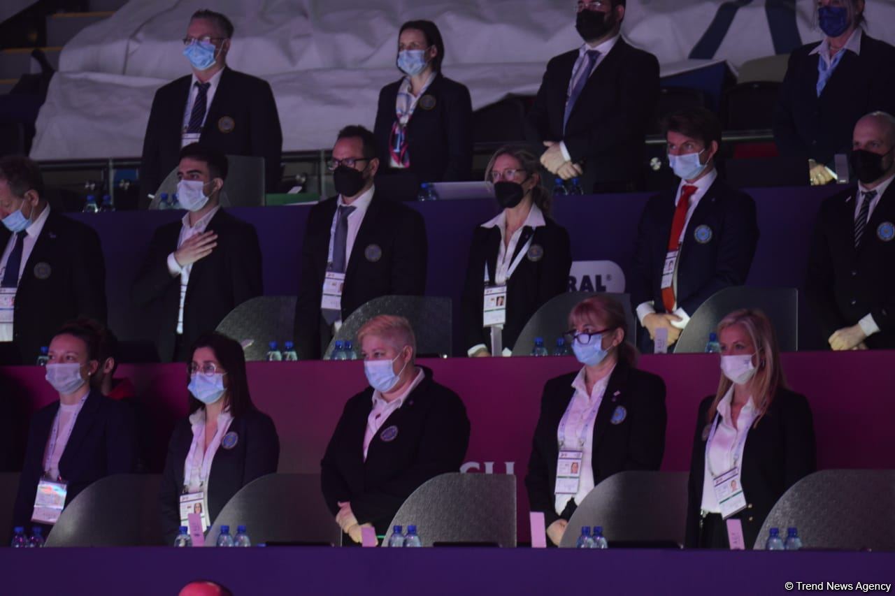 Bakıda akrobatika gimnastikası üzrə Dünya çempionatının açılış mərasimi keçirilib (FOTO)
