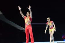 Bakıda akrobatika gimnastikası üzrə dünya çempionatının ikinci günü start götürüb (FOTO)