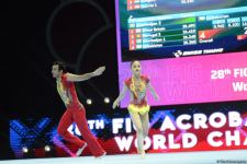 Bakıda akrobatika gimnastikası üzrə dünya çempionatının ikinci günü start götürüb (FOTO)
