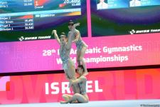 Bakıda akrobatika gimnastikası üzrə dünya çempionatının ikinci günü start götürüb (FOTO)