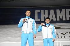 Akrobatika gimnastikası üzrə Dünya çempionatında qaliblərin mükafatlandırılma mərasimi keçirilib (FOTO)