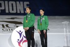 Akrobatika gimnastikası üzrə Dünya çempionatında qaliblərin mükafatlandırılma mərasimi keçirilib (FOTO)