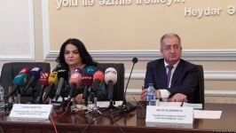 Ədliyyə Nazirliyində mətbuat konfransı keçirilib (FOTO/VİDEO)