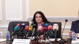 Ədliyyə Nazirliyində mətbuat konfransı keçirilib (FOTO/VİDEO)
