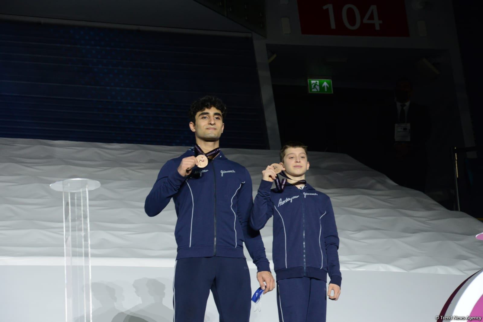 Akrobatika gimnastikası üzrə Dünya çempionatında qaliblərin mükafatlandırılma mərasimi keçirilib (FOTO)