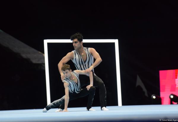 Azərbaycan idmançıları Akrobatika gimnastikası üzrə Dünya çempionatının medalları uğrunda mübarizə aparacaqlar (FOTO)