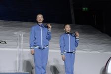Akrobatika gimnastikası üzrə dünya çempionatında qaliblərin mükafatlandırılma mərasimi keçirilib (FOTO)