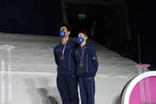 Akrobatika gimnastikası üzrə dünya çempionatında qaliblərin mükafatlandırılma mərasimi keçirilib (FOTO)