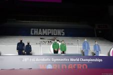 Akrobatika gimnastikası üzrə dünya çempionatında qaliblərin mükafatlandırılma mərasimi keçirilib (FOTO)