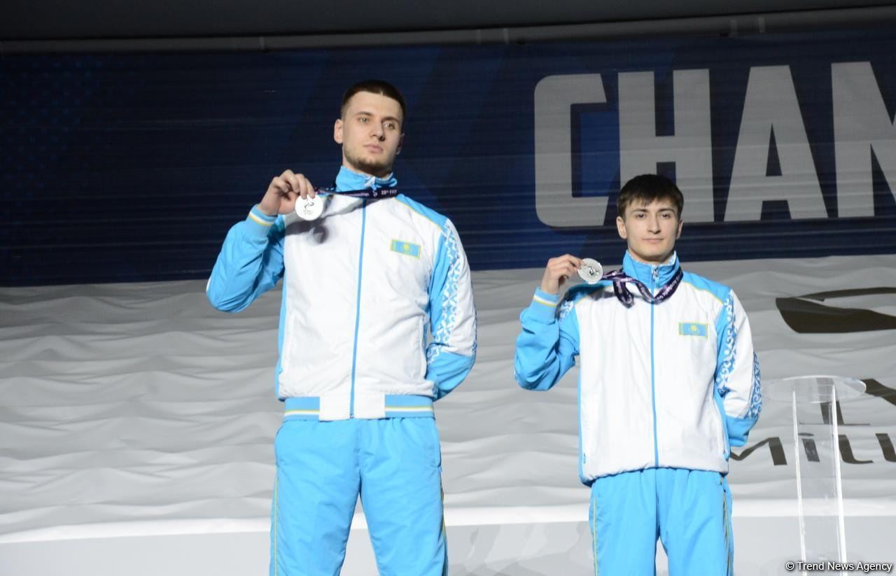 Akrobatika gimnastikası üzrə dünya çempionatında qaliblərin mükafatlandırılma mərasimi keçirilib (FOTO)