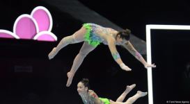 Bakıda akrobatika gimnastikası üzrə 28-ci dünya çempionatının final gününə start verilib (FOTO)