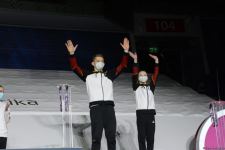 Akrobatika gimnastikası üzrə qarışıq cütlüklər, qadınlar və kişilər qrupları arasında mükafatlandırma mərasimi keçirilib (FOTO)