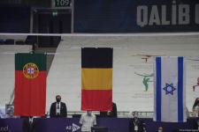 Akrobatika gimnastikası üzrə qarışıq cütlüklər, qadınlar və kişilər qrupları arasında mükafatlandırma mərasimi keçirilib (FOTO)