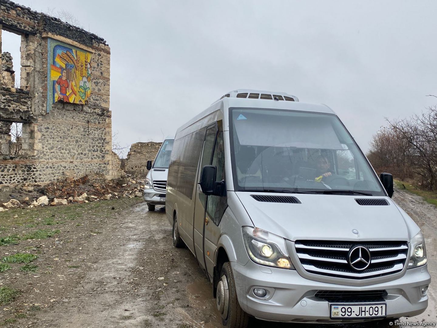 Xarici jurnalistlər Ağdam şəhərinə səfər edib (FOTO)