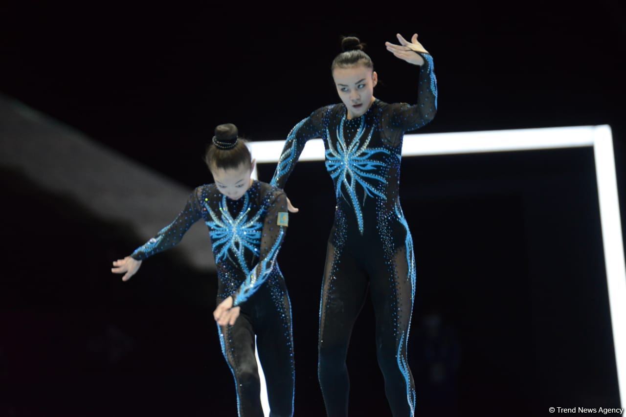 Bakıda akrobatika gimnastikası üzrə 28-ci dünya çempionatının final gününə start verilib (FOTO)