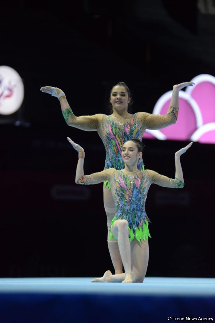 Bakıda akrobatika gimnastikası üzrə 28-ci dünya çempionatının final gününə start verilib (FOTO)