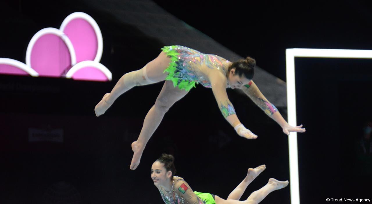 Bakıda akrobatika gimnastikası üzrə 28-ci dünya çempionatının final gününə start verilib (FOTO)