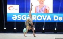 Bakıda bədii gimnastika üzrə Azərbaycan çempionatının birinci günü start götürüb (FOTO)