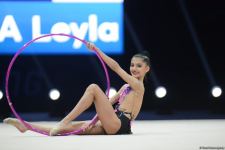 Bakıda bədii gimnastika üzrə Azərbaycan çempionatının birinci günü start götürüb (FOTO)