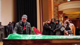 Rüstəm İbrahimbəyovla vida mərasimi keçirilib (FOTO/VİDEO)