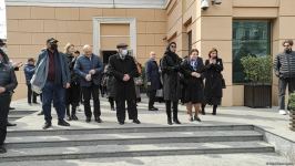 Rüstəm İbrahimbəyovla vida mərasimi keçirilib (FOTO/VİDEO)