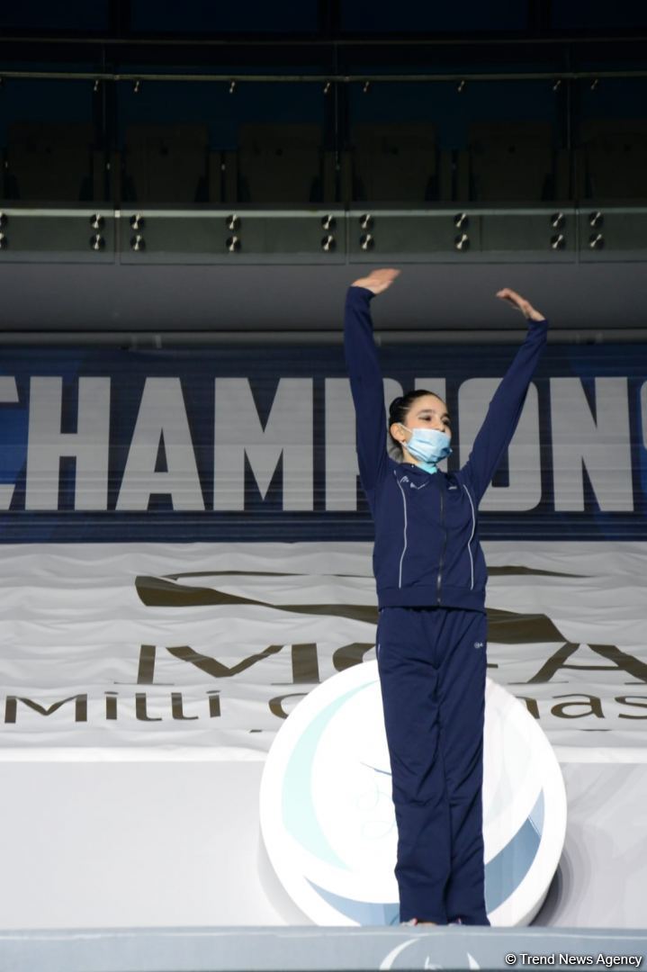 Bədii gimnastika üzrə 27-ci Azərbaycan çempionatında mükafatlandırma mərasimi keçirilib (FOTO)