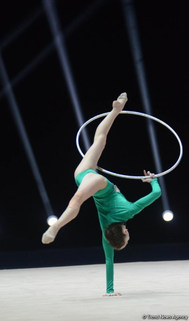 Milli Gimnastika Arenasında bədii gimnastika üzrə Azərbaycan çempionatı davam edir (FOTO)
