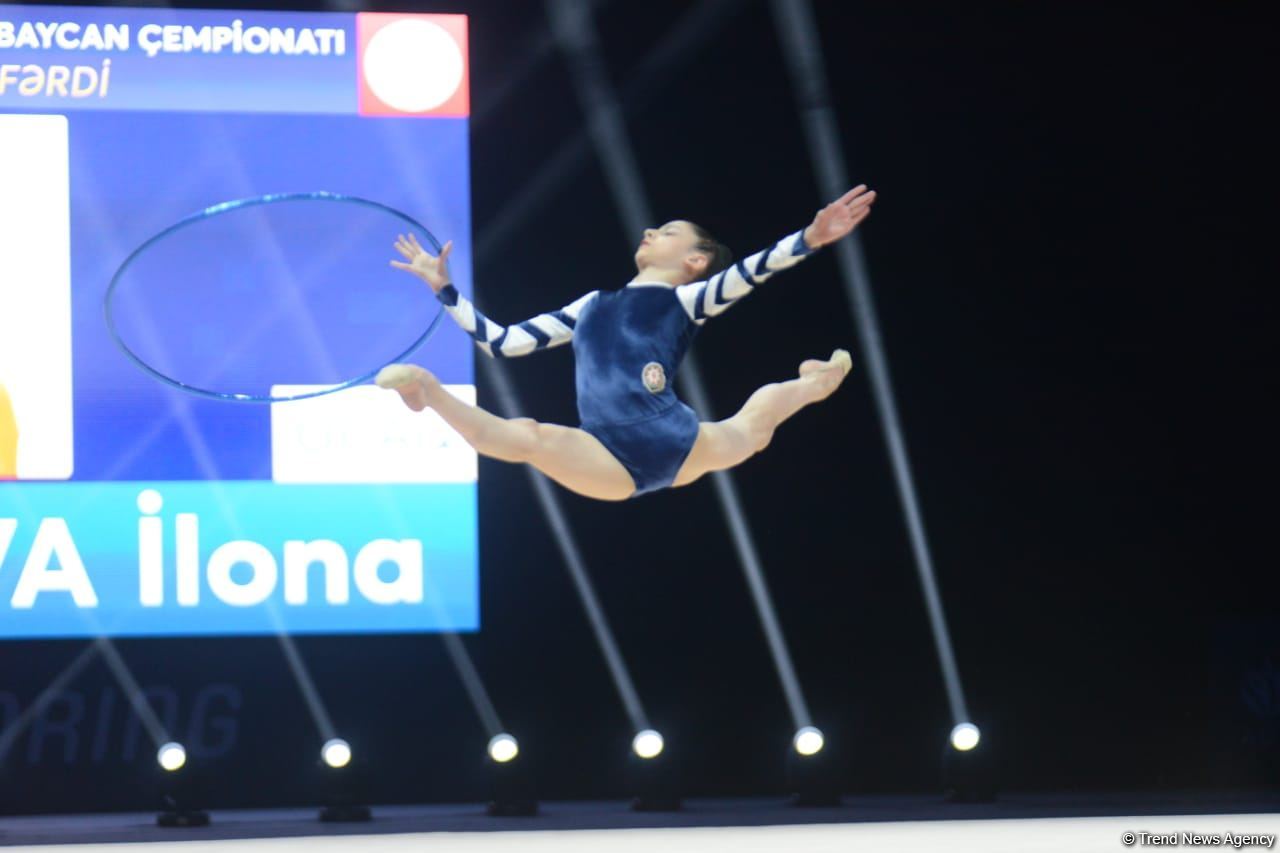 Milli Gimnastika Arenasında bədii gimnastika üzrə Azərbaycan çempionatı davam edir (FOTO)