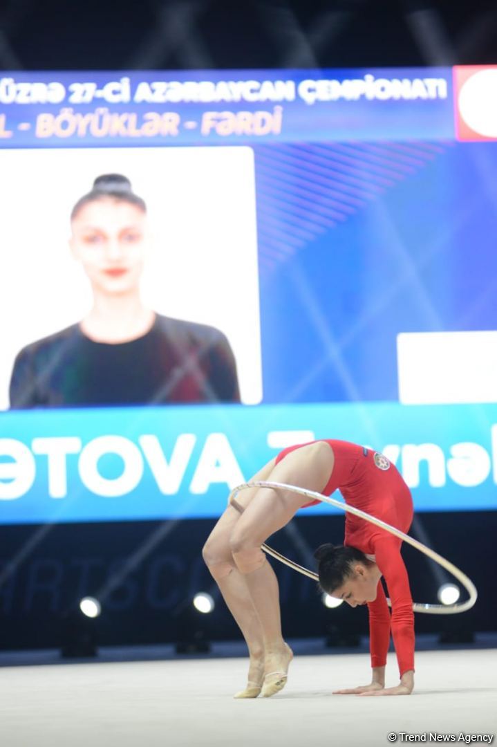 Milli Gimnastika Arenasında bədii gimnastika üzrə Azərbaycan çempionatı davam edir (FOTO)