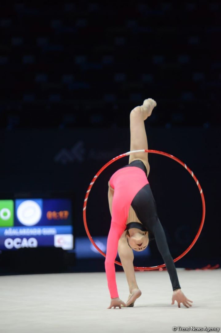 Milli Gimnastika Arenasında bədii gimnastika üzrə Azərbaycan çempionatı davam edir (FOTO)