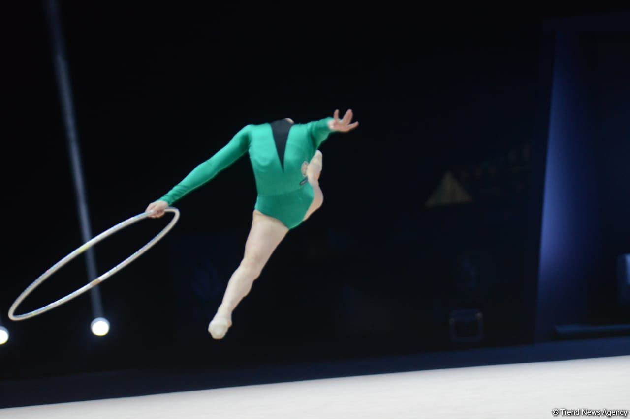 Milli Gimnastika Arenasında bədii gimnastika üzrə Azərbaycan çempionatı davam edir (FOTO)
